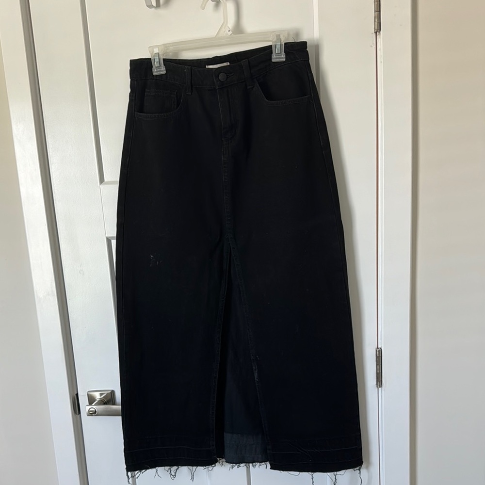 BDG Charcoal Denim Skirt